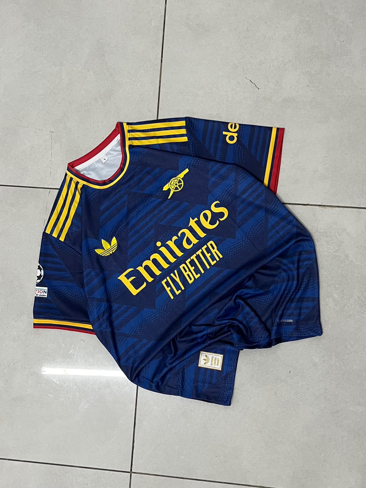 Arsenal FC 24/25 Retro Third Kit (Navy / Aqua Gradient)