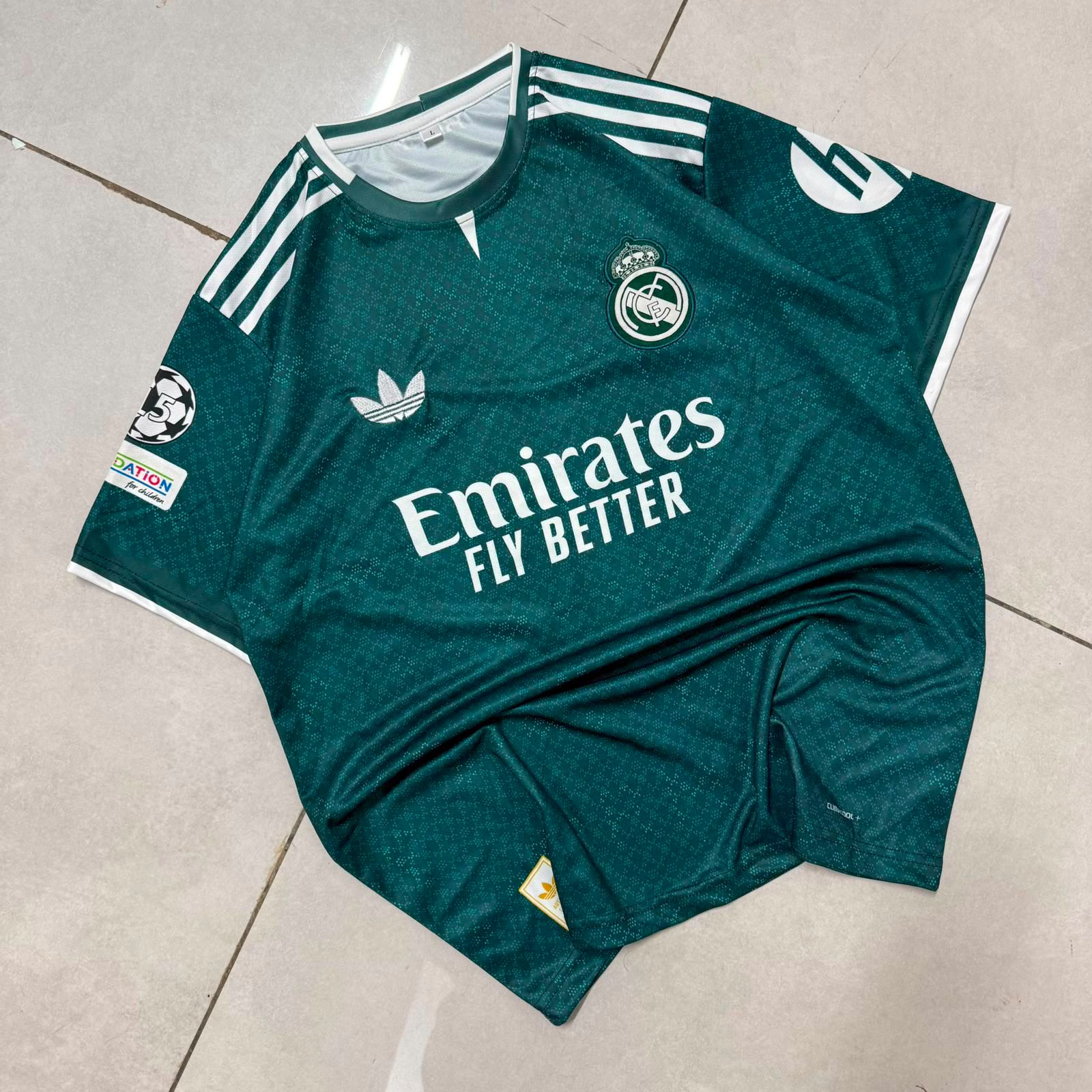 Real Madrid 24/25 Third Kit (Emerald Green Retro) — Bellingham #5