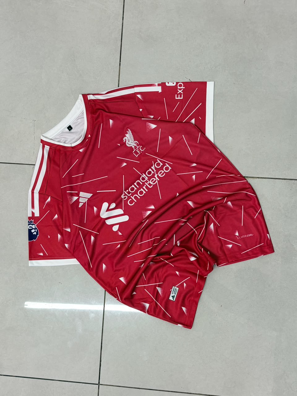 Liverpool FC 24/25 Home Kit (Retro Red Pinstripes) — Virgil #4