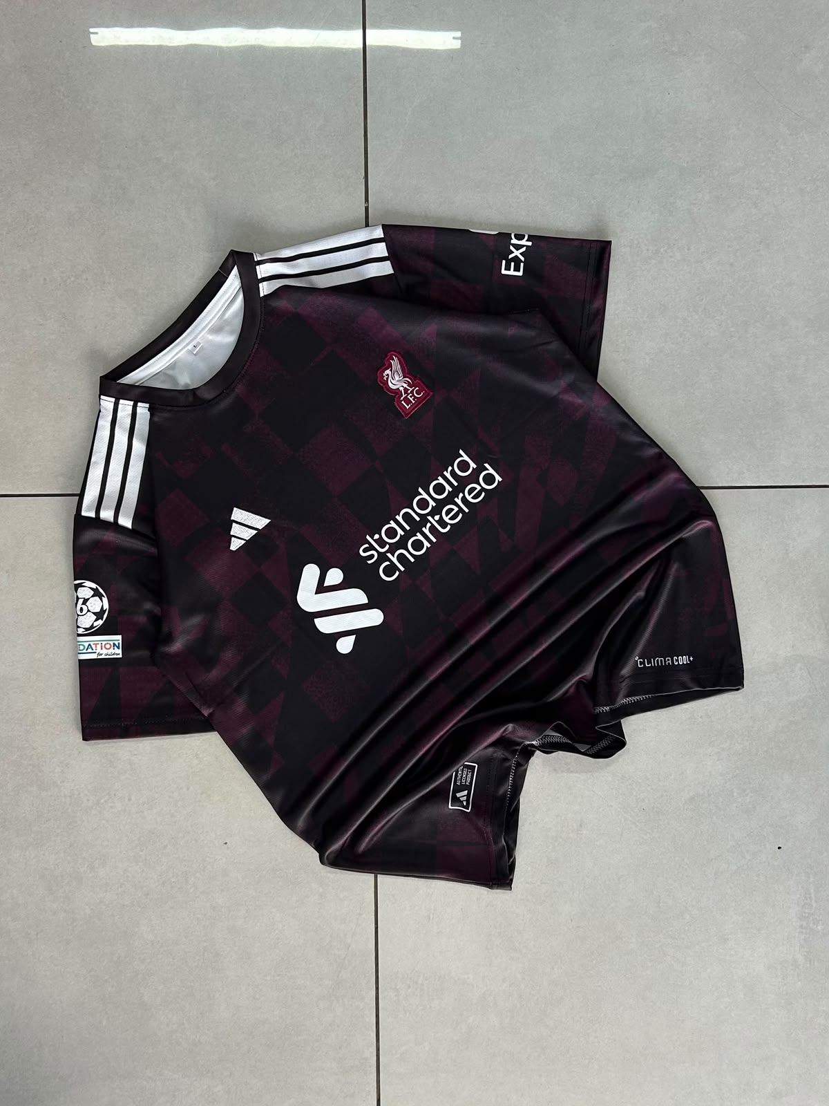 Liverpool FC 24/25 Third Kit (Black & Dark Wine) — Virgil #4