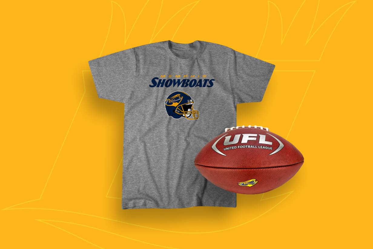 Memphis Showboats Gear at shop.theufl.com