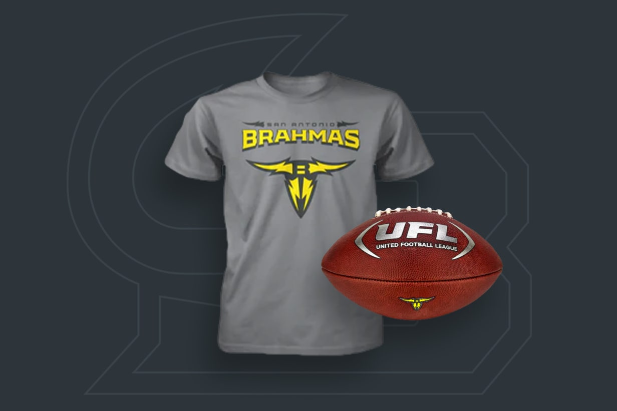 San Antonio Brahmas Gear at shop.theufl.com