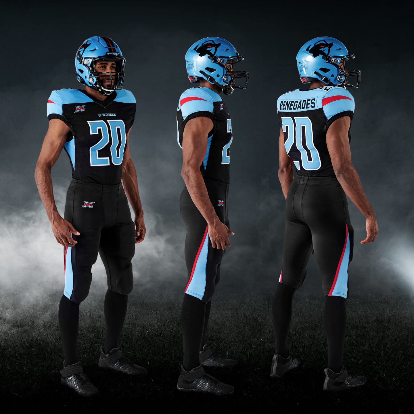 Dallas Renegades Uniforms Helmet
