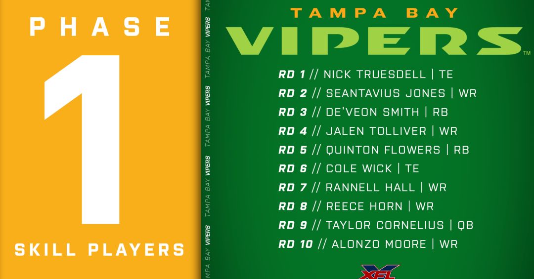 Tampa Bay Vipers full draft recap