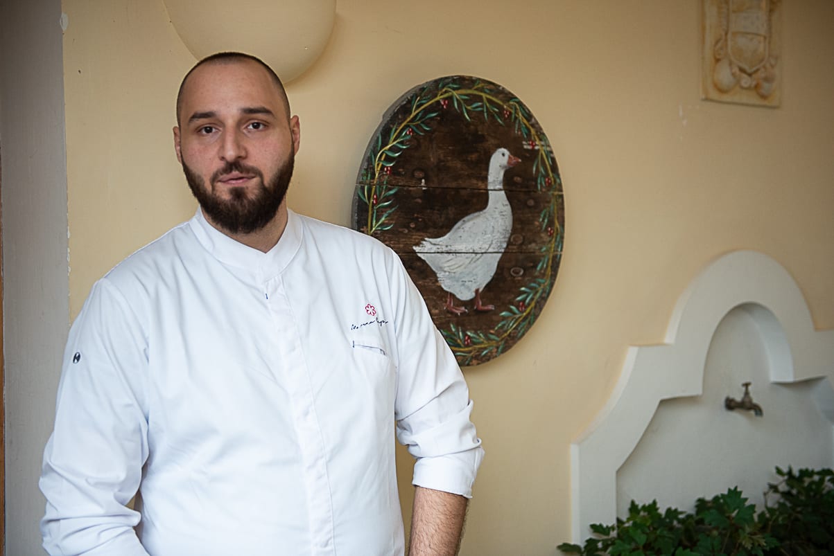 Chef Stellati ai fornelli di Casa Lerario. Marco Caputi del Maeba