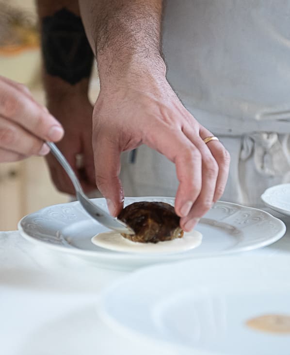 Chef Stellati ai fornelli di Casa Lerario. Marco Caputi del Maeba