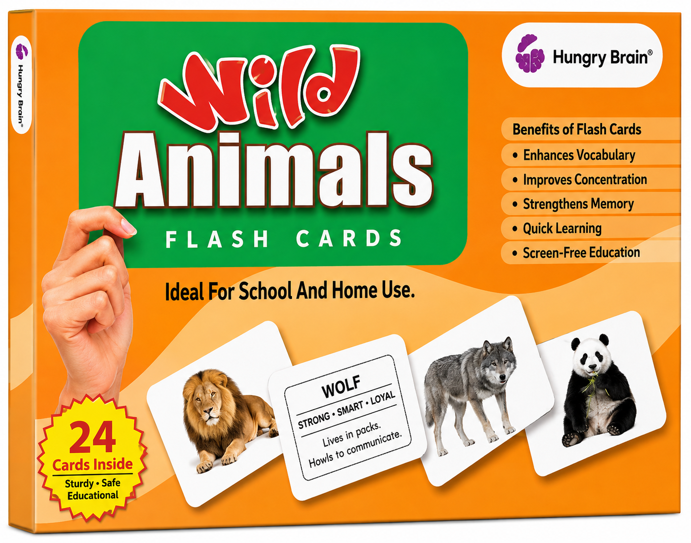 Wild Animals Flash Card