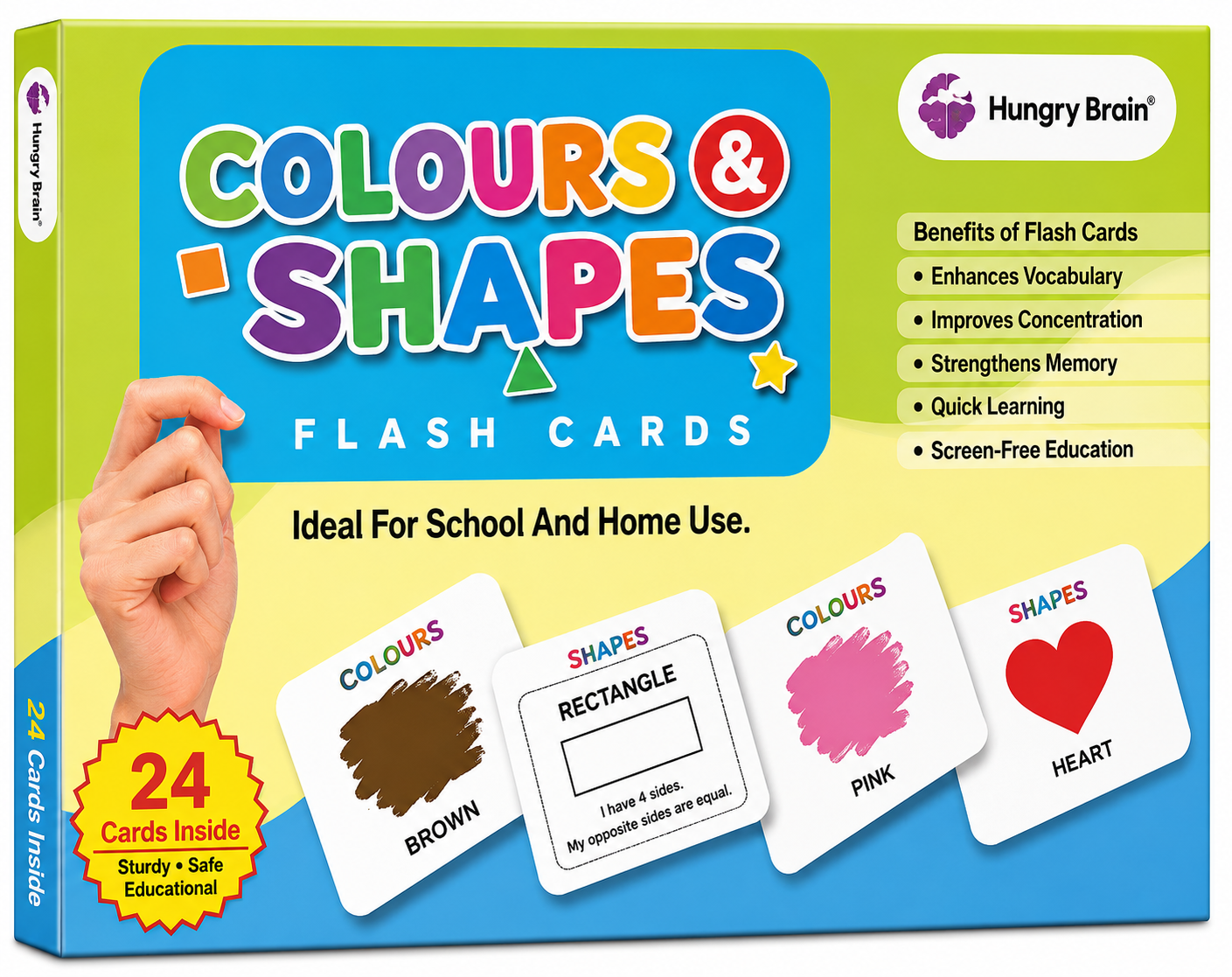 Colour & Shapes Flash Card