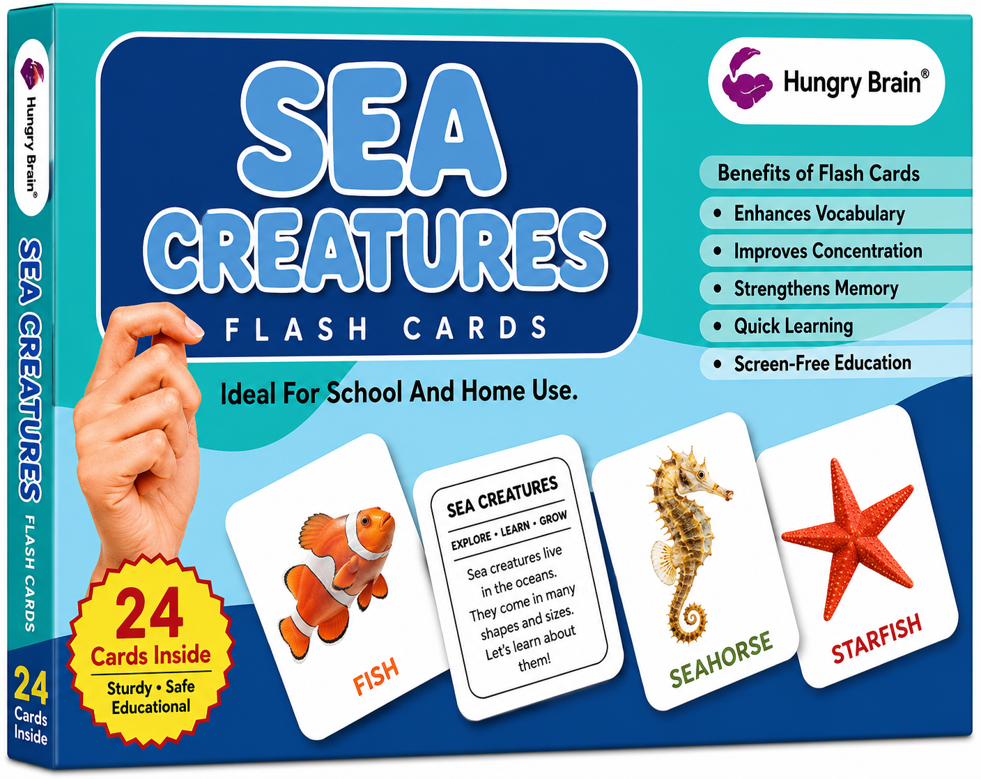 Sea Creatures Flash Card