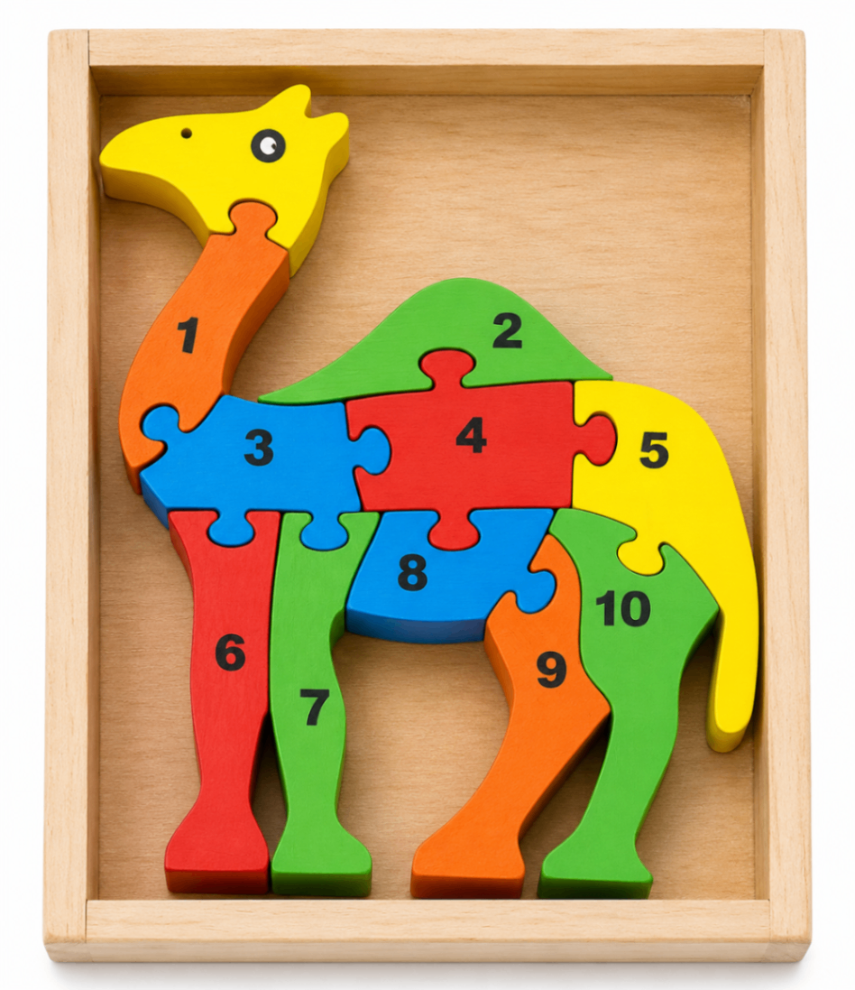 Counting on Camel - Coloured Jigsaw Puzzle