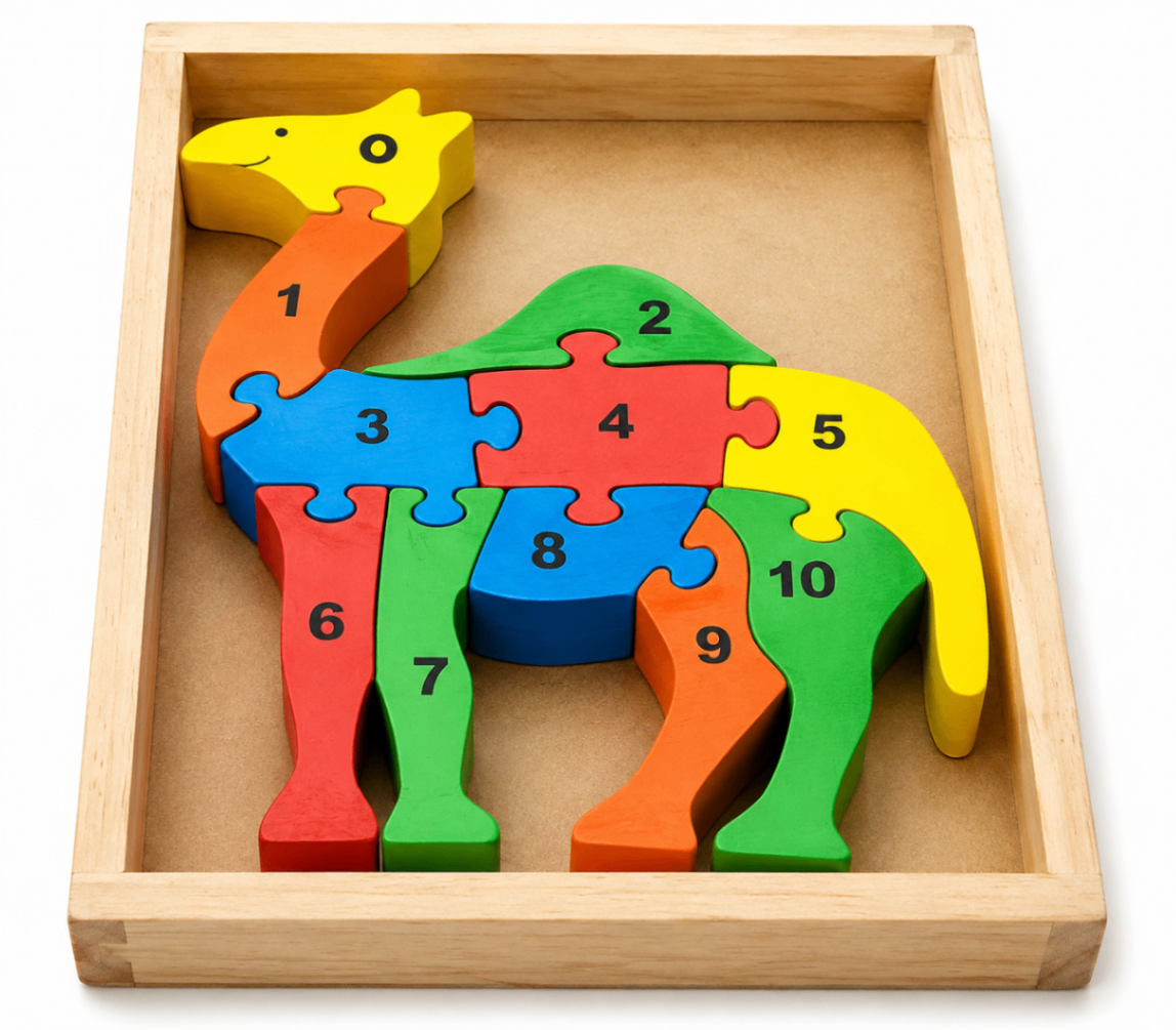 Counting on Camel - Coloured Jigsaw Puzzle-2