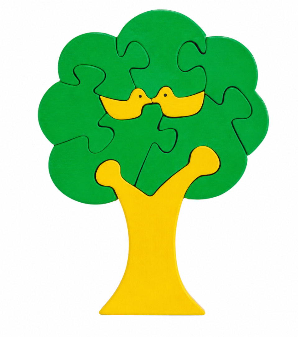 Coloured Jigsaw Puzzle - Tree