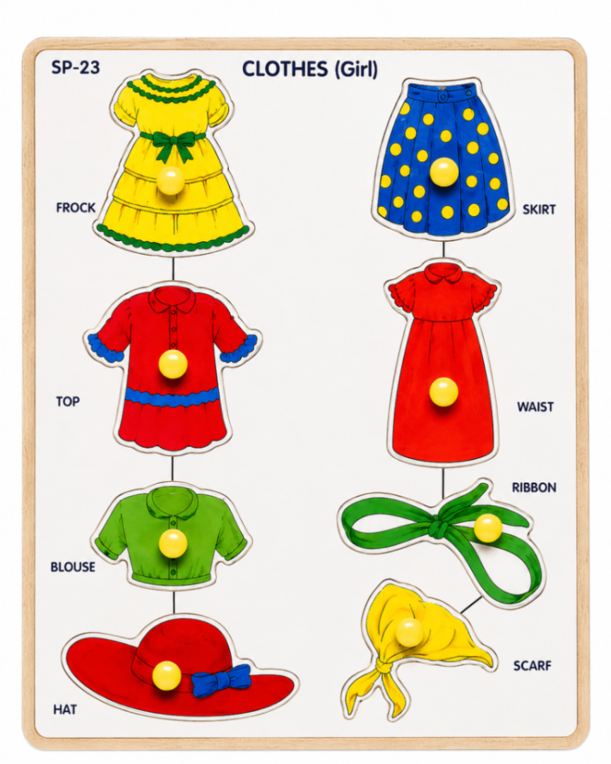 Girl Clothes with Knob