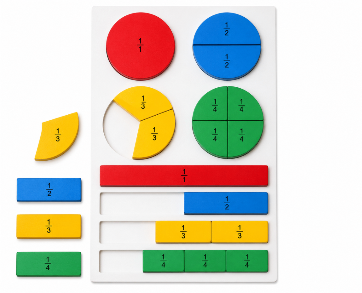 Wooden Fraction Board