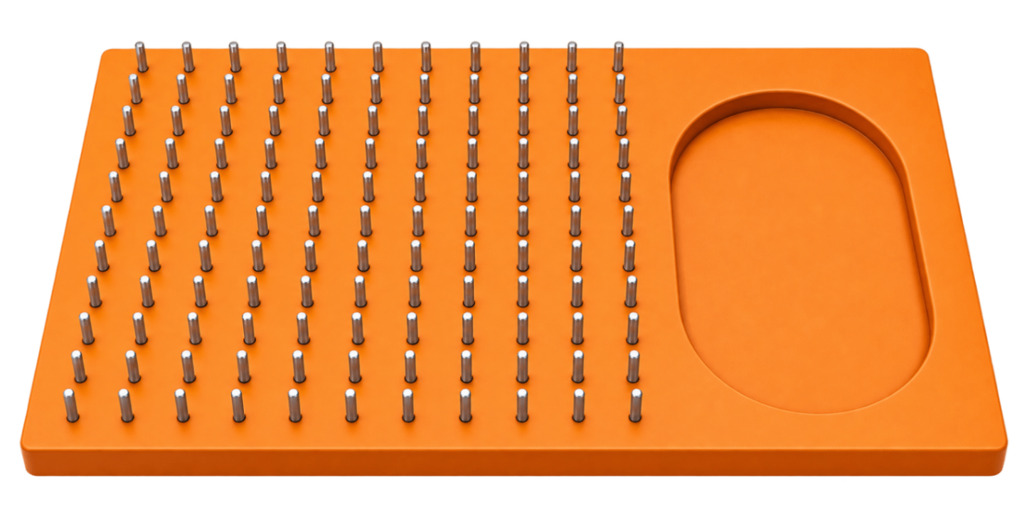 Finger Dexterity Test Board (100 Holes Tweezers)