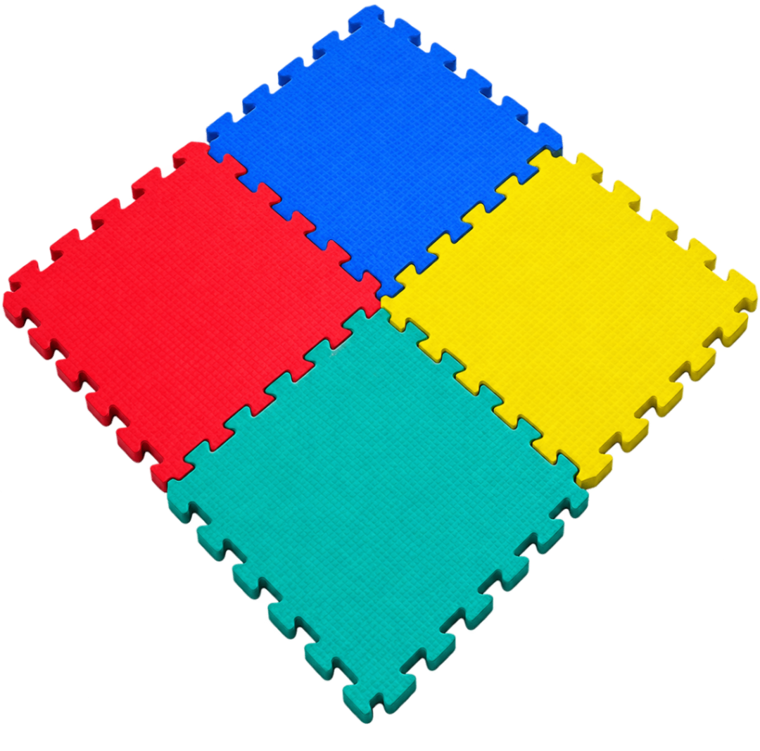Interlocking Play Mat (12 Mm Thickness - Set Of 4 Tiles - 60 X 60 Cm)