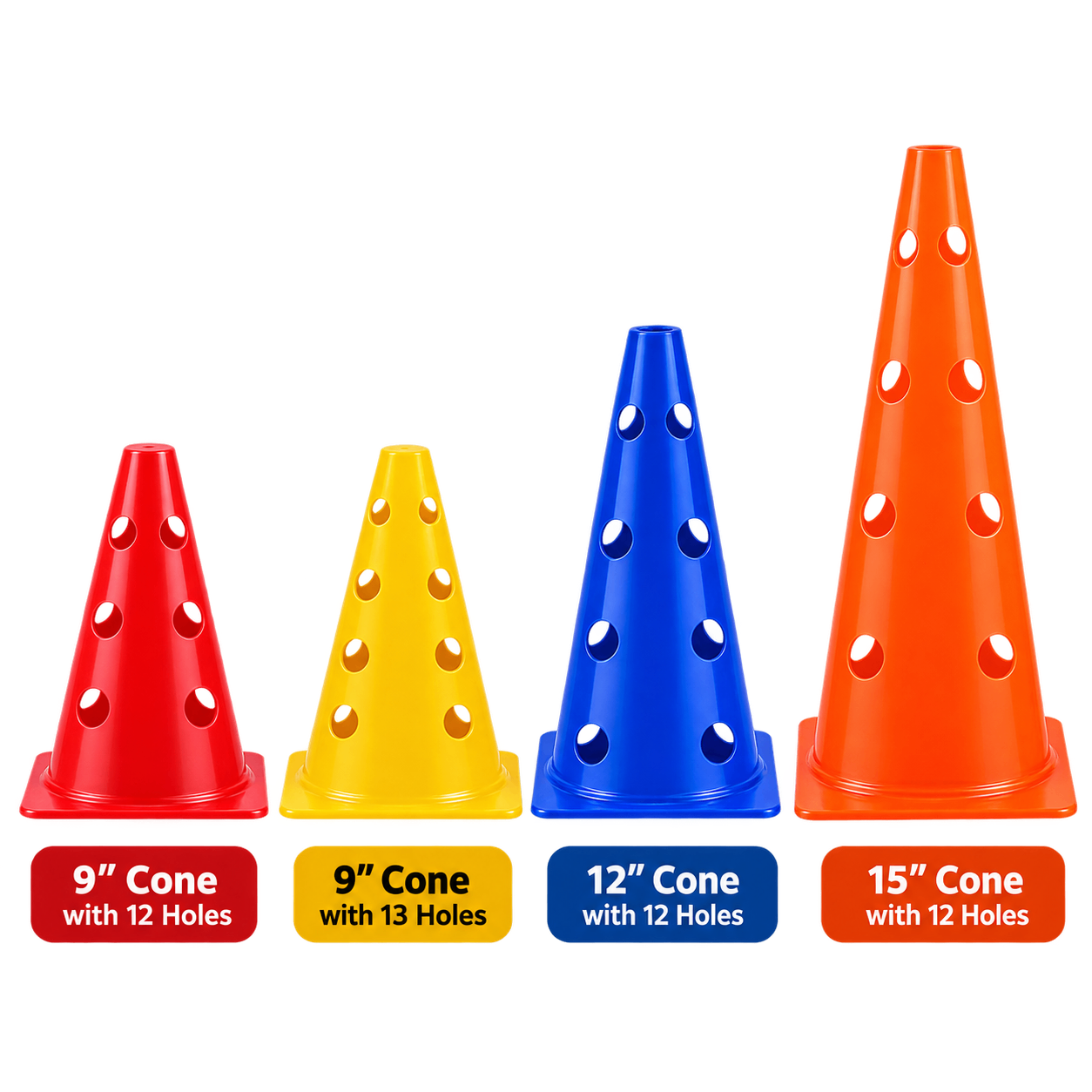 Marker Cone with Hole (9" / 12 Holes)