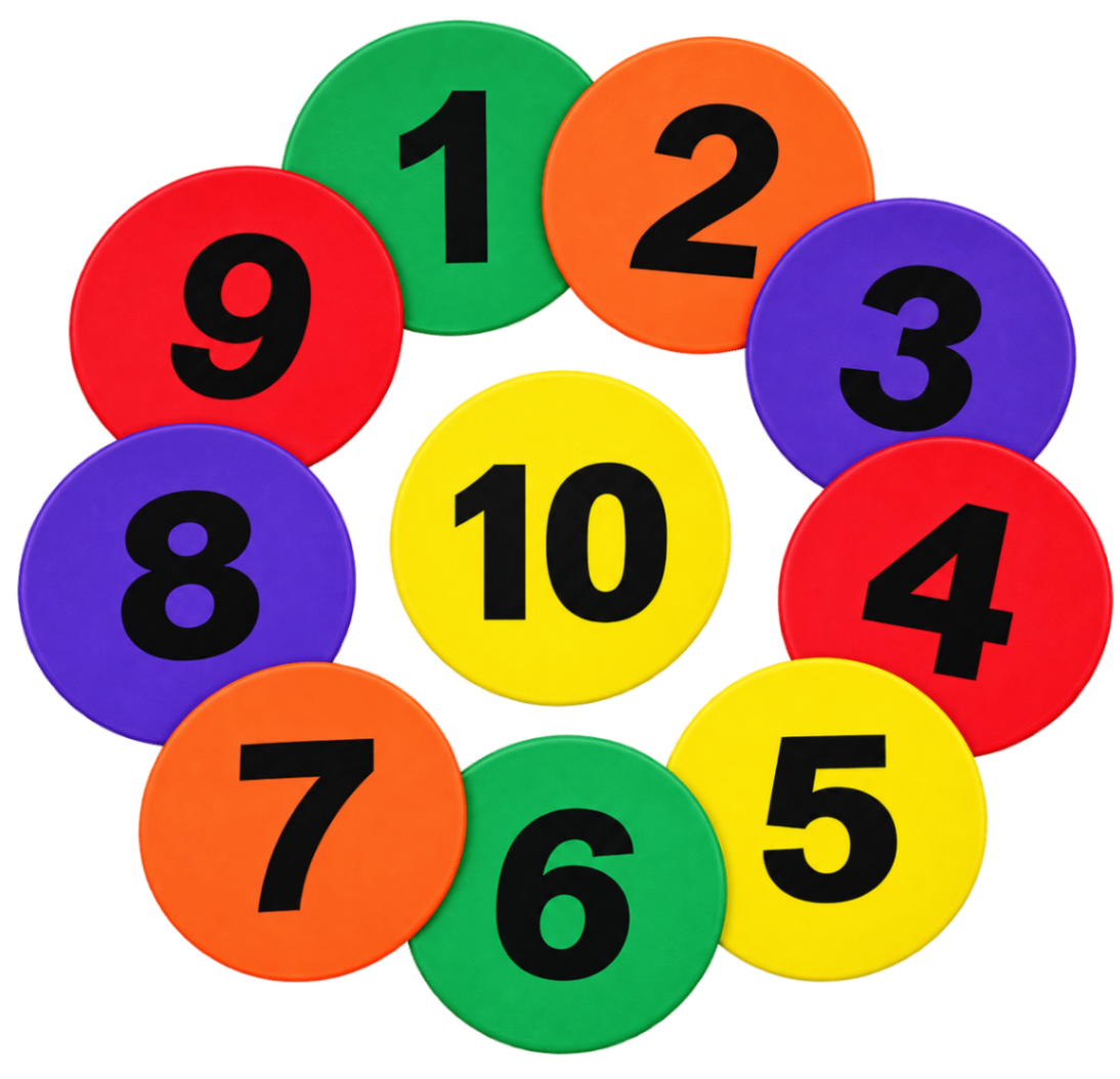 Sequence Markers - Circle (1–10 Number)