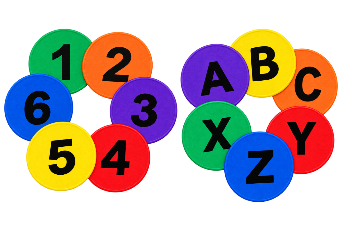 Sequence Markers - Circle (1-6 Number + Letter)