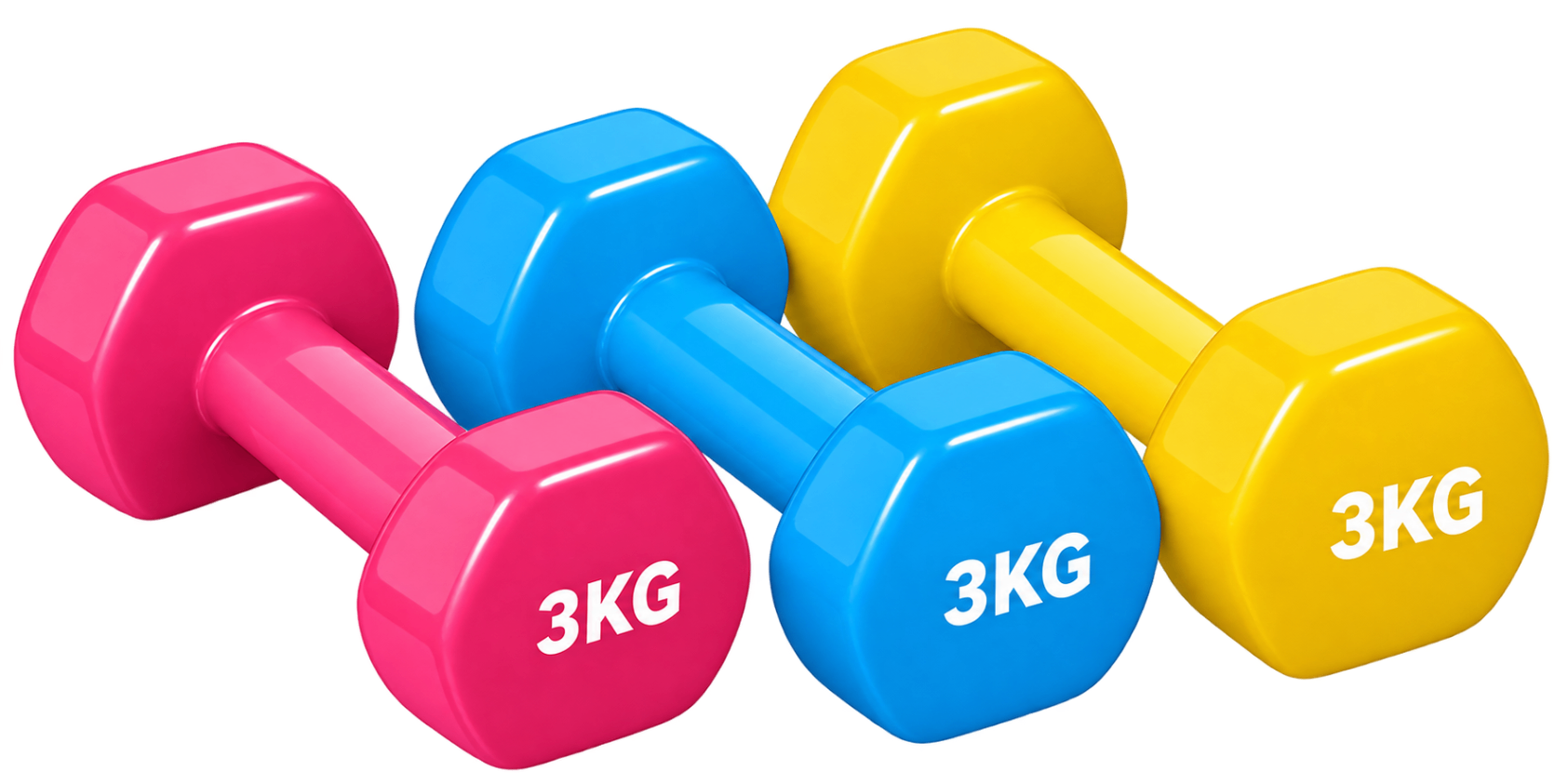 Vinyl Dumbbell - 3Kg