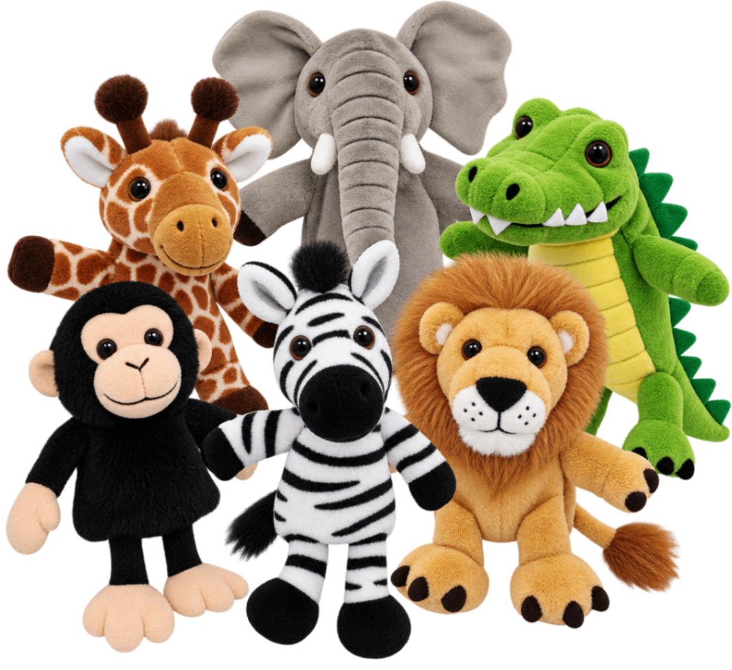 Wild Animals Puppet (Set of 10)