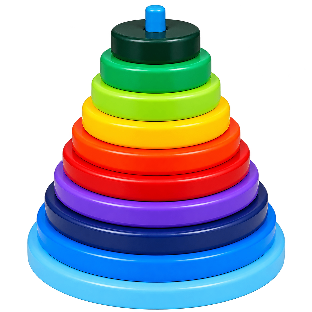 Build-a-Tower Oval - Big (10 Pieces)