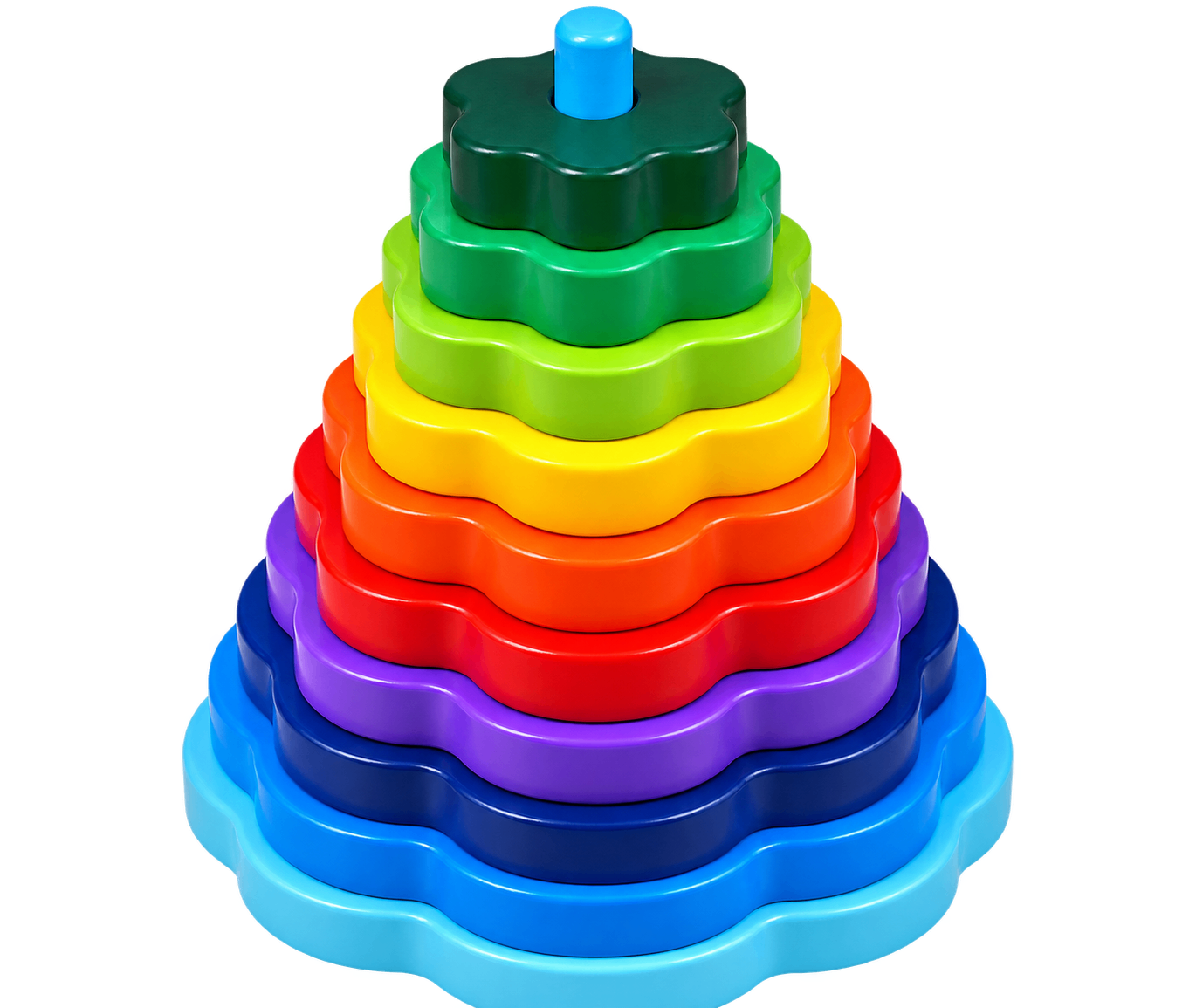 Build-a-Tower Flower – Big (10 Pieces)