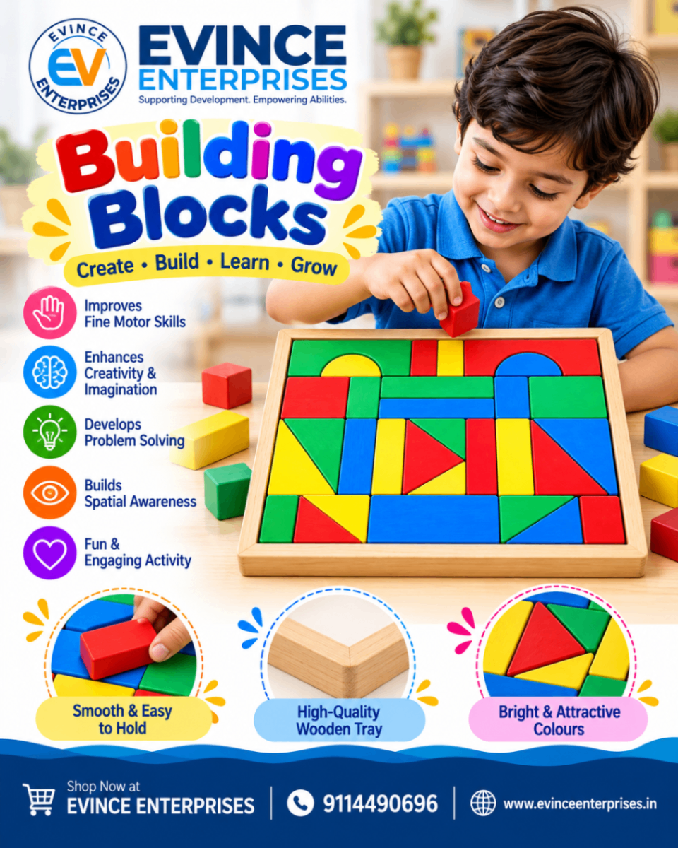 Building Blocks in Wooden Box (32 Pieces)-2