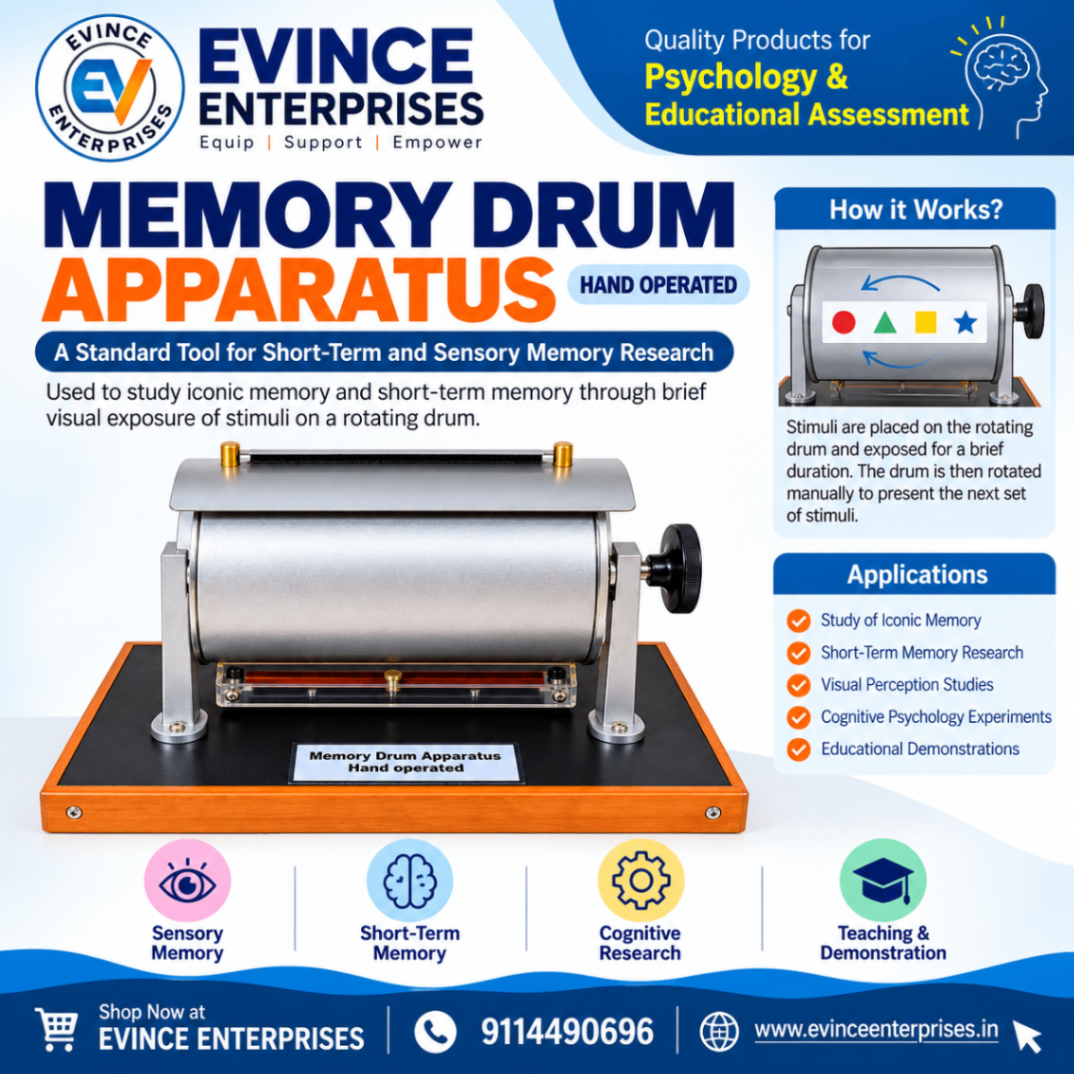 Memory Drum Apparatus - Hand Operated (Metallic 2 Speed)-2