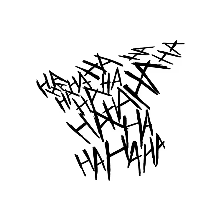 Sticker HAHA Joker Réfléchissant