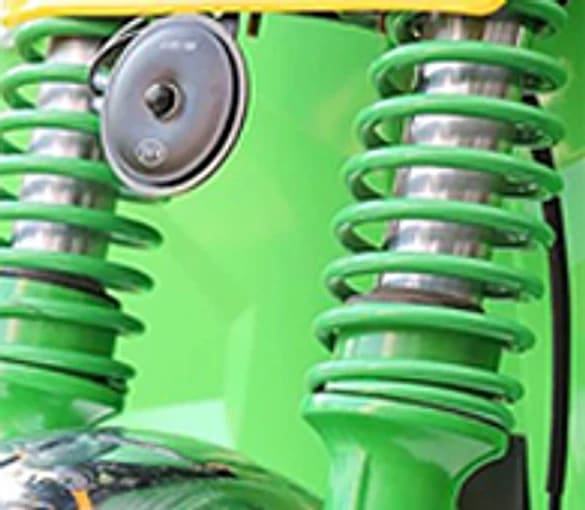 Mayuri Dustbin Cart — Heavy duty front shockers