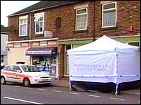 The off-licence on Hartshill Road where Mr Bayley's body was found