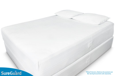 Queen (13-16 in. Deep) SureGuard Mattress Encasement - 100% Waterproof, Bed  Bug Proof, Hypoallergenic - Premium Zippered Six-Sided Cover - 10 Year