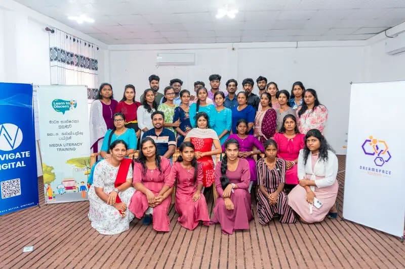 Learn to Discern, media literacy across six districts, Hatton, Batticaloa, Ampara, Nuwara Eliya, Mullaitivu and Trincomalee, 2023-04-05.