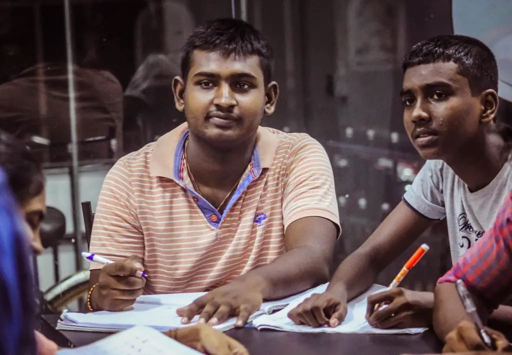 An instrumental music session, Batticaloa.