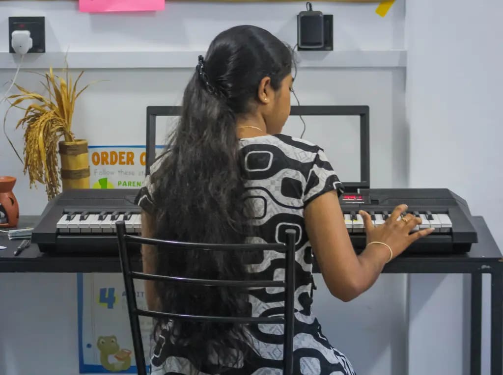 An instrumental music session, Batticaloa.