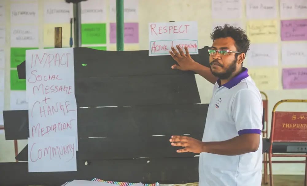 The three-day community-building workshop, Batticaloa, 2019-09-25.