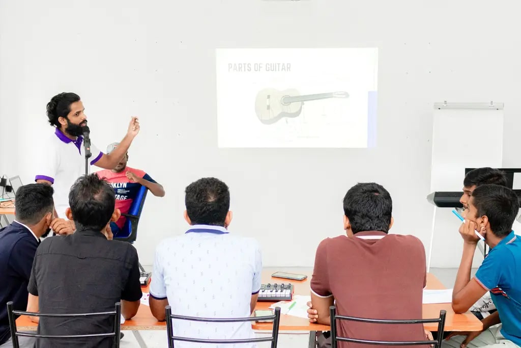 Music production bootcamp, Batticaloa, 2023-04-12.