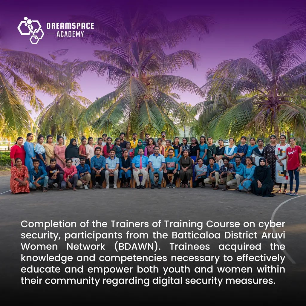 Cyber security, training the trainers, Batticaloa, 2023-08-20.