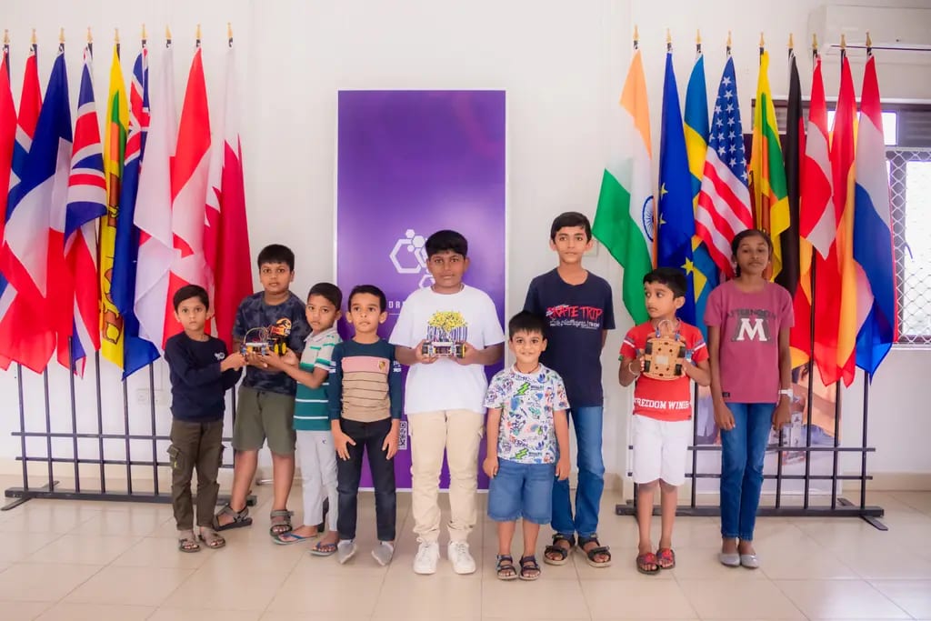 The children who took part, DreamSpace Academy Batticaloa, August 2025.