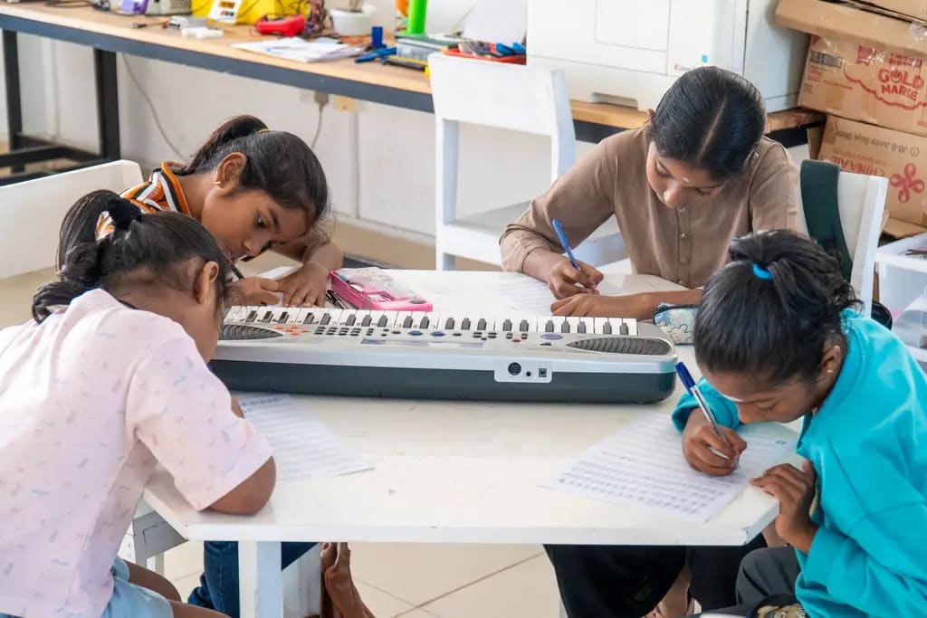 Music workshop, Batticaloa, 2025-12-16.