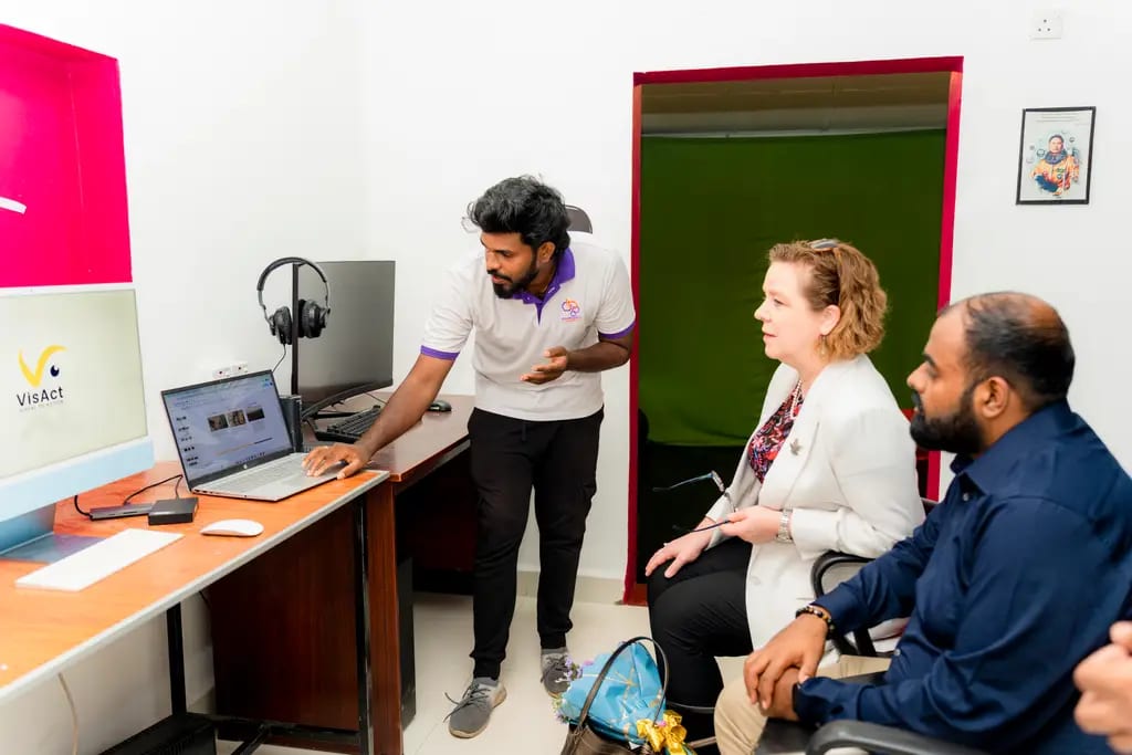 The High Commissioner of Canada meeting the team, DreamSpace Academy Batticaloa, May 2026.