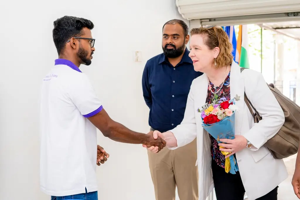 Welcoming the High Commissioner of Canada, DreamSpace Academy Batticaloa, May 2026.