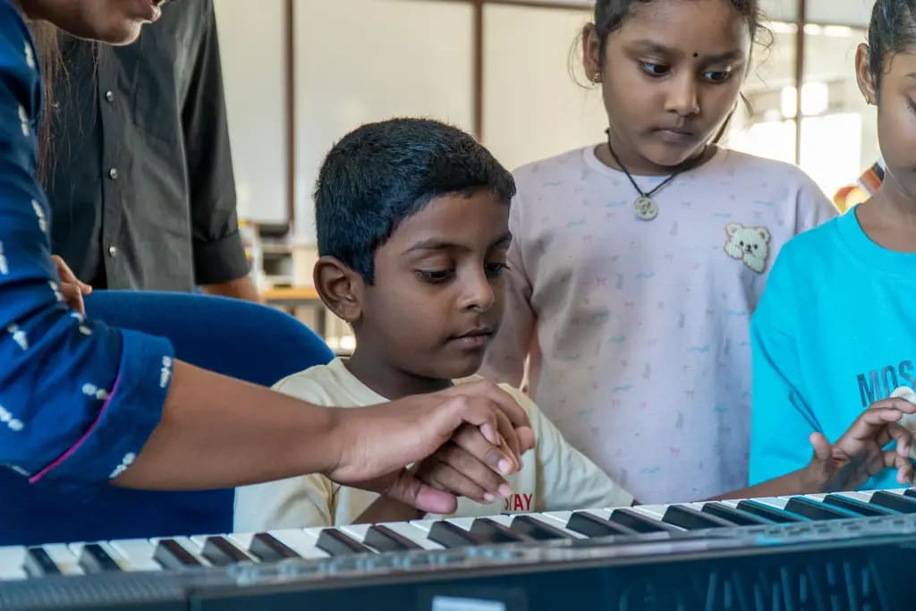 Music workshop, Batticaloa, 2025-12-16.