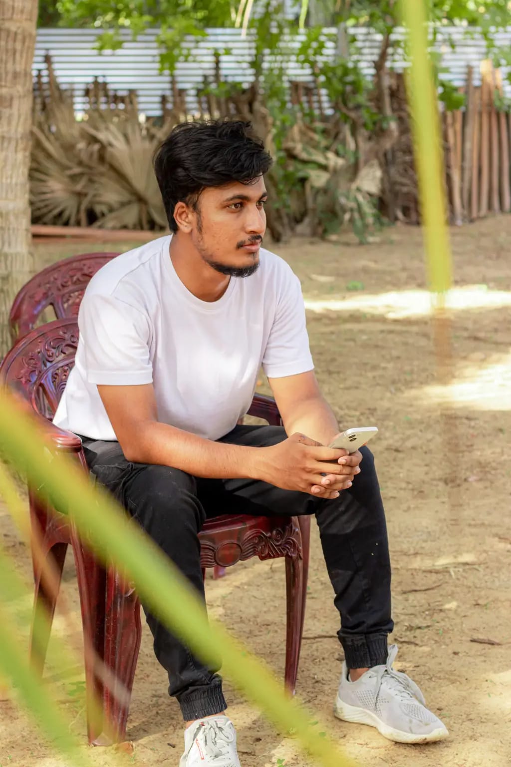 An interview during the documentary shoot, Muthur, 2023-08-15.