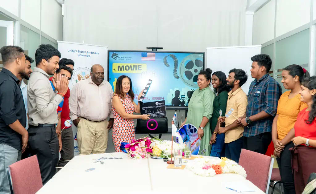 Movie Club at the American iHub, Batticaloa, 2024-04-21.