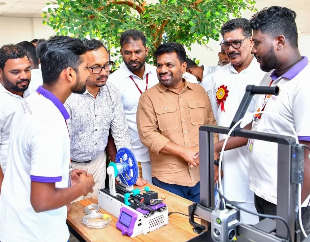 Makerspace in the public library, opened by the President, Batticaloa, 2026.