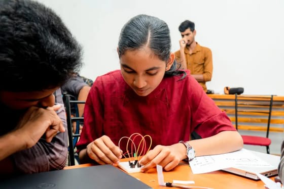 Electronics workshop for Peradeniya engineering students, Batticaloa, 2024-06-11.