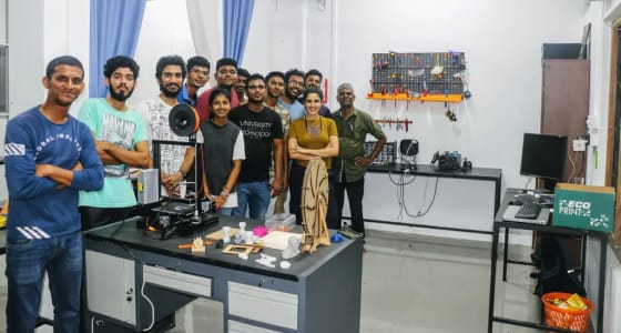 The team at a training of trainers on running workshops, Batticaloa, 2 April 2019.