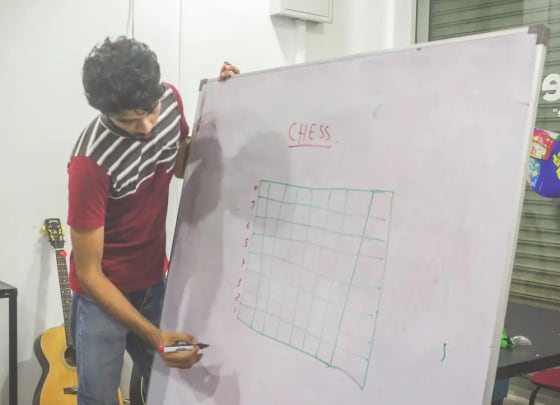 Chess coaching for children, Batticaloa, 2019-06-22.